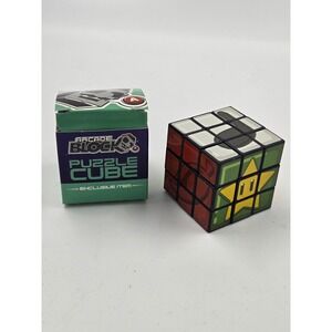 Arcade Block Exclusive Puzzle Cube Video Game Theme 3x3 Rubiks Brain Teaser